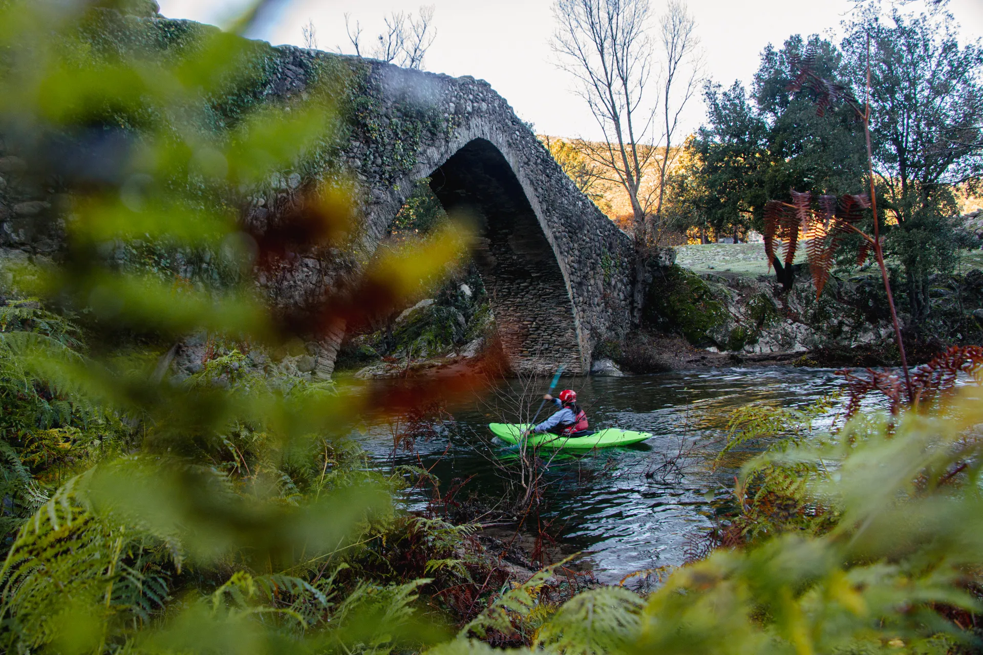 River bends through the Tavignano valley