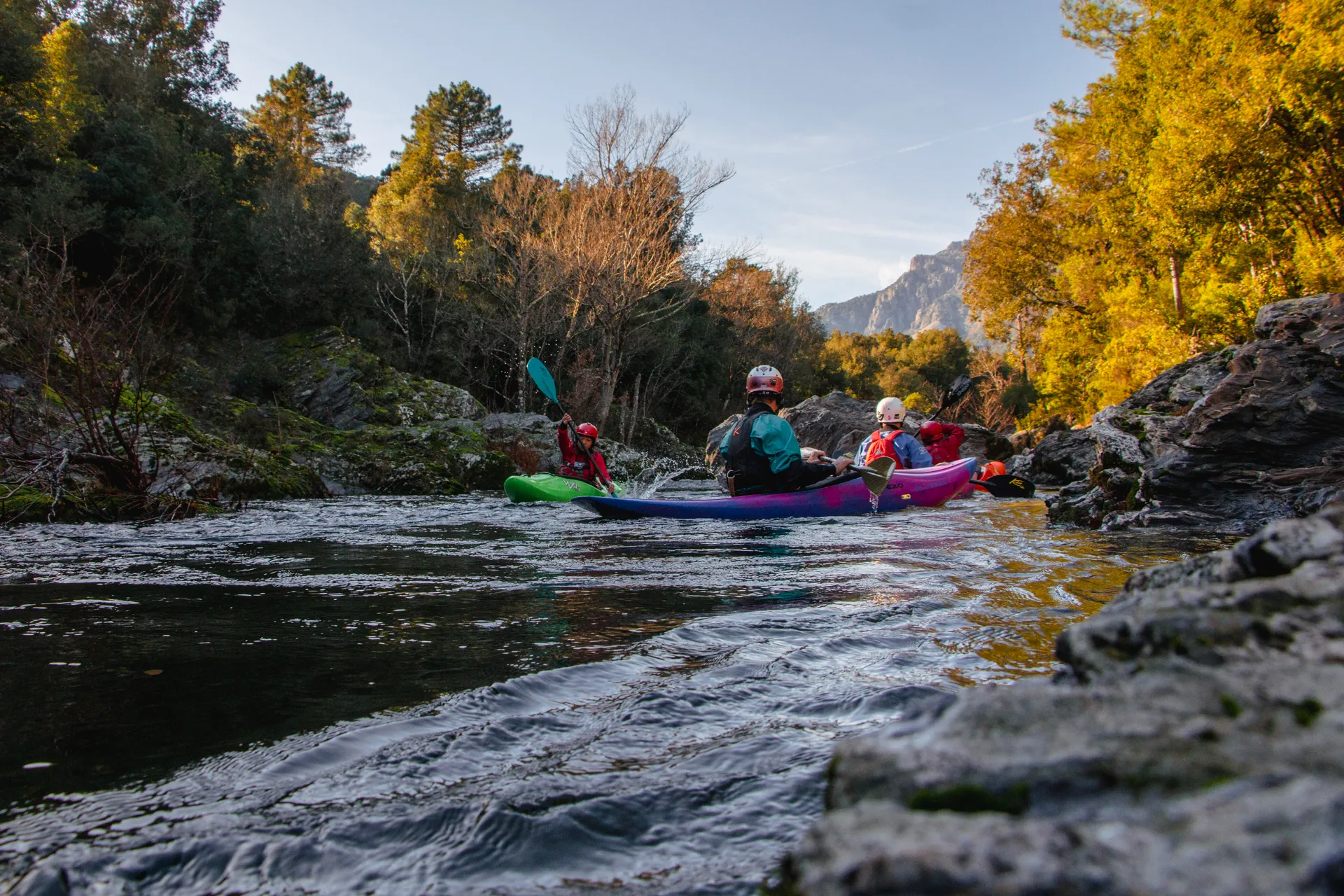 The river at dusk near Giuncaggio